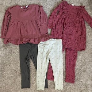 Girls fall sets Zara HM Little co 2t 3T